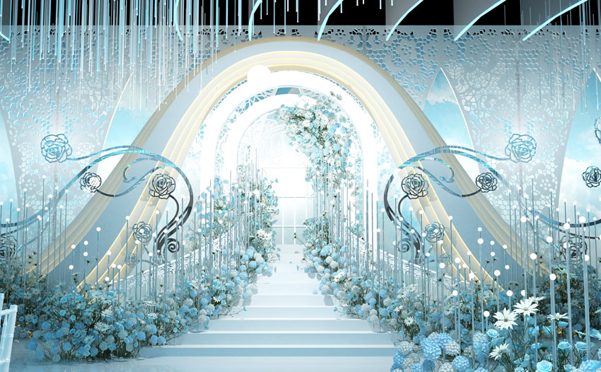 岚山釡香烙馍村水晶厅效果展示